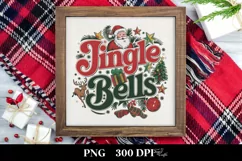 Retro Jingle Bells Christmas Png Product Image 3