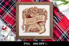 Retro Happy Christmas Day Png Product Image 3
