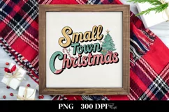 Retro Small Town Christmas Candy Cane Png Product Image 3