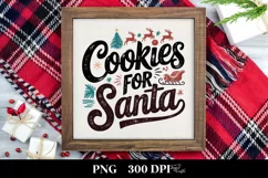 Retro Cookies for Santa Png Product Image 1