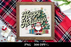 Happy Holidays Christmas Png Product Image 3