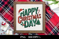 Retro Happy Christmas Day Christmas Png Product Image 3