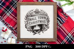 Small Town Christmas Crest Png Product Image 3
