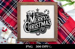 Retro Merry Christmas PNG Product Image 3