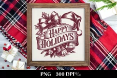 Happy Holidays Christmas Png Product Image 3