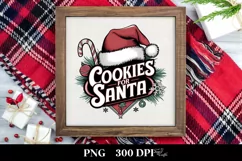 Retro Cookies for Santa Png Product Image 3