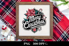 Merry Christmas Poinsettia PNG Product Image 3