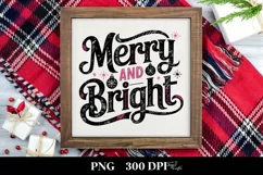 Merry and Bright Christmas Png Product Image 3