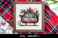 colorful Merry Christmas Png Product Image 3