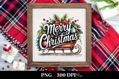 Merry Christmas Illustration PNG Product Image 3