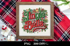 Jingle Bells Retro Christmas Png Product Image 1