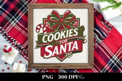 Retro Cookies for Santa Png Product Image 3