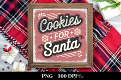 Retro Cookies for Santa Png Product Image 1