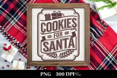 Retro Cookies for Santa Clipart PNG Product Image 1