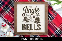 Retro Jingle Bells Clipart PNG Product Image 1