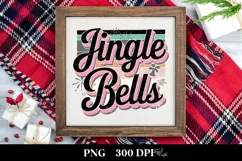 Retro Jingle Bells Christmas Png Product Image 3