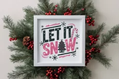 Let It Snow Christmas File PNG Sublimation File Digital Product Image 3
