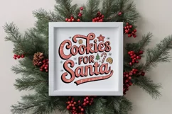 Retro Cookies for Santa Png Product Image 1