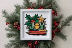 pencil sketch Joy Christmas Clipart PNG Product Image 4
