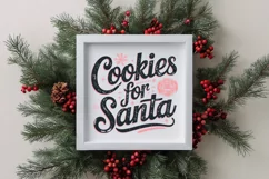 Retro Cookies for Santa Christmas Png Product Image 3