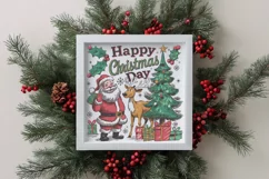 Retro Happy Christmas Day Png Product Image 4
