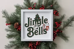 Retro Jingle Bells Clipart PNG Product Image 1