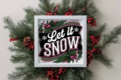 Let It Snow Christmas File PNG Sublimation File Digital Product Image 4