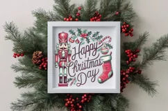 Retro Happy Christmas Day Png Product Image 4