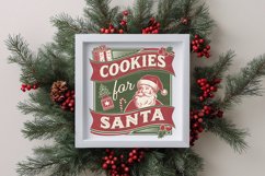 Retro Cookies for Santa Clipart PNG Product Image 1