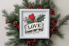 Retro Love Christmas Png Product Image 4