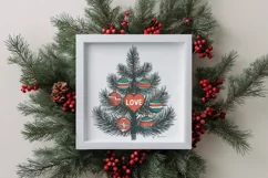 Retro Love Christmas Illustration Png Product Image 1