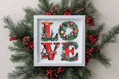 Love Christmas Illustration PNG Product Image 4