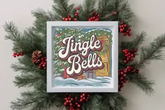 Jingle Bells Retro Christmas Png Product Image 4