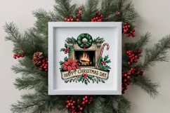 Retro Happy Christmas Day Png Product Image 4