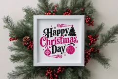 Retro Happy Christmas Day Christmas Png Product Image 4