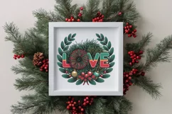 Love Tinsel Christmas Design PNG Product Image 3