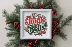 Retro Jingle Bells Christmas Png Product Image 4