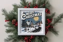 Merry Christmas Retro Illustration PNG Sublimation Product Image 4
