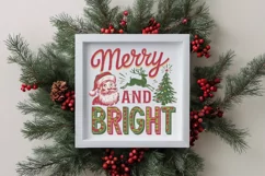 Retro Merry and Bright Christmas Png Product Image 4
