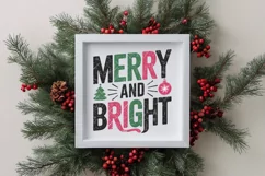 Merry and Bright Christmas Png Product Image 1