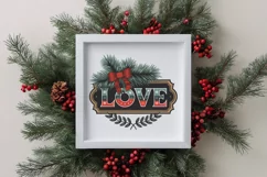 Love Tinsel Christmas Design PNG Product Image 3