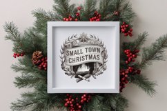 Small Town Christmas Crest Png Product Image 4