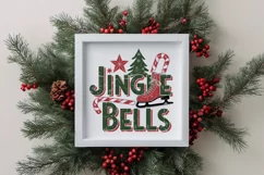 Retro Jingle Bells Clipart PNG Product Image 4