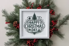Retro Happy Christmas Day Png Product Image 4