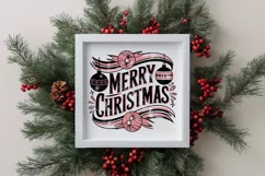 Retro Merry Christmas Png Product Image 1