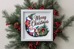 Santa Engraved Christmas Design PNG Sublimation Digital Product Image 4