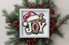 Joy Watercolor Santa Hat Png Product Image 1