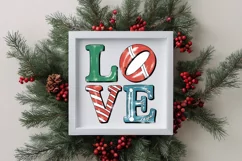 Love Christmas Retro Colorful Png Product Image 4