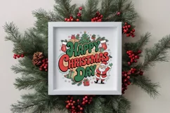 Retro Happy Christmas Day Png Product Image 4