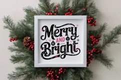 Merry and Bright Christmas Png Product Image 1